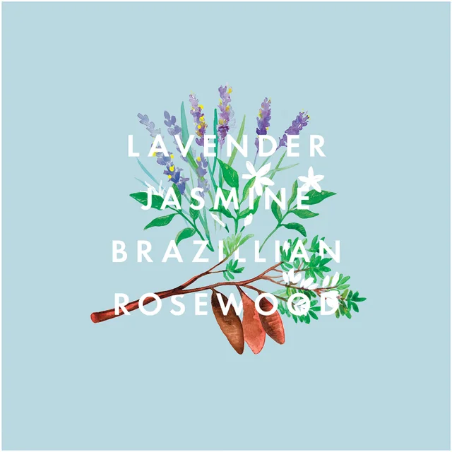 Text, Lavendar, jasmine, brazilian rosewood