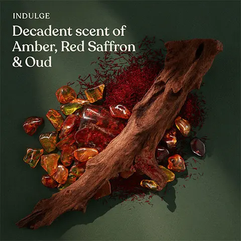 Image 1, INDULGE Decadent scent of Amber, Red Saffron & Oud Image 2, Made With GOLD OF PLEASURE OIL