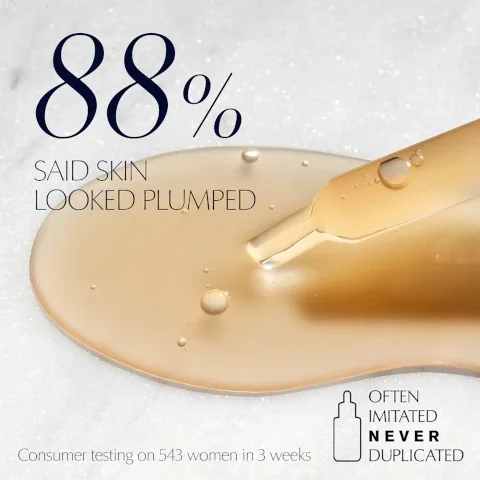 88% said skin looked plumped often imitated never duplicated consumer testing on 543 women in 3 weeks