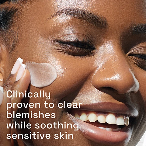 Image 1 - A close-up of a person applying a cream to their face, showcasing clear skin, with the text Clinically proven to clear blemishes while soothing sensitive skin.
Image 2 - Image shows a green background with a translucent gel blob and three labeled ingredients: Salicylic Acid 0.5% with the text helps minimise breakouts, Prebiotic with the text strengthens skin barrier, and Bisabolol with the text soothes sensitive skin.
Image 3 - A person holding a tube of Cetaphil Gentle Clear moisturizing balm against a blurred background, with text that reads 48 hour hydration for softer, smoother looking skin and a seal that says Dermatologist Recommended Sensitive Skin.
Image 4 - Image shows three Cetaphil skincare products for a blemish-prone sensitive skin routine, labeled with steps: Step 1 Cleanse, Step 2 Target, and Step 3 Moisturise, accompanied by the text Blemish-prone sensitive skin routine.
Image 5 - A hand holds a tube of Cetaphil Gentle Clear face cream against a mint-green tiled background, with a small swirl of the cream on a surface below and text that reads Lightweight, matte finish face cream that does not clog pores.
Image 6 - A tube of Cetaphil Gentle Clear Mattifying Blemish Moisturizer is displayed on a tiled surface, with text that reads Skin Sensitivity 5 Signs and Defends Against Dryness, Irritation, Roughness, Tightness, Weakened Skin Barrier.
Image 7 - A logo featuring the word Cetaphil with the text #1 DERMATOLOGIST RECOMMENDED CLEANSING BRAND below it, set against a blue background with green and light blue curves.