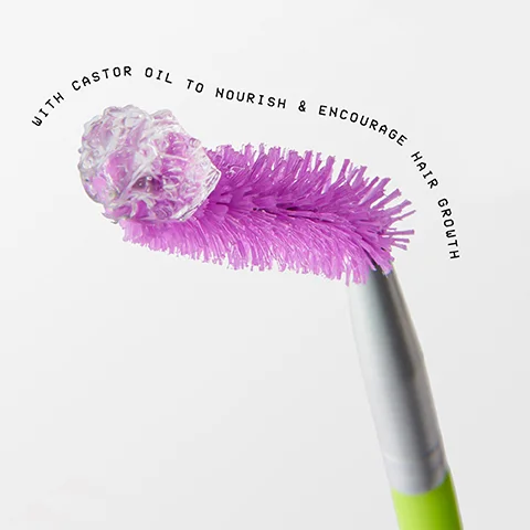 with caster oil to nourish and encourage hair growth