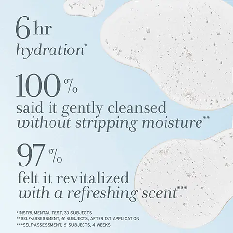 Image 1, 6hr hydration 100% said it gently cleansed without stripping moisture“ 97% felt it revitalized with a refreshing scent *INSTRUMENTAL TEST, 30 SUBJECTS **SELF-ASSESSMENT, 61 SUBJECTS, AFTER 1ST APPLICATION ***SELF-ASSESSMENT, 61 SUBJECTS, 4 WEEKS Image 2, Skin-loving BODYCARE VITAMINS C & E helps to protect and soften skin S GLYCERIN helps skin retain moisture