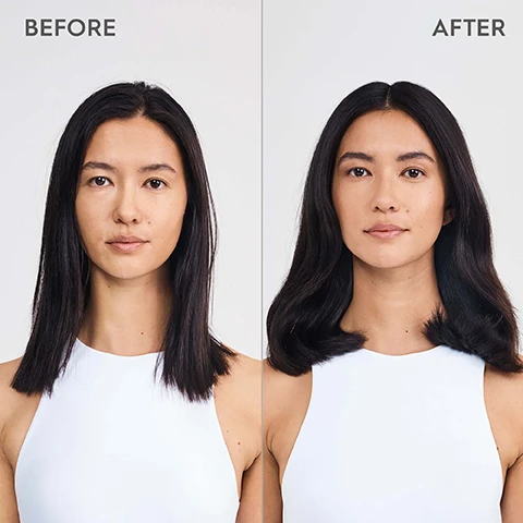 Image 1 - A woman with long, straight black hair is shown in two side-by-side images labeled BEFORE on the left and AFTER on the right, with the right image displaying her hair styled in soft waves.
Image 2 - A test tube with white strands inside is shown next to a bowl of white powder, with text that reads infused with biomimetic silk and niacinamide for hair as strong and beautiful as silk.
Image 3 - A tube of KERATINIK Flyaway Wand with a black applicator brush next to a small bowl of white powder, with text that reads FLYAWAYS, FRIZZ & BABY HAIR UNDER CONTROL QUICK BOOST OF MOISTURE FOR HAIR & EYEBROWS.
Image 4 - A collection of hair care products displayed on a light blue background, with the text SPECIALITY PRODUCTS FOR SIGNIFICANT HAIR OPTIMIZATION & IMPROVEMENT prominently featured at the top.