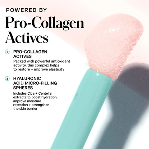 Image 1 - A light pink textured background features a teal applicator with a swash of light pink product on its tip, accompanied by text that reads: POWERED BY Pro-Collagen Actives 1 PRO-COLLAGEN ACTIVES Packed with powerful antioxidant activity, this complex helps to restore + improve elasticity 2 HYALURONIC ACID MICRO-FILLING SPHERES Includes Cica + Centella extracts to boost hydration, improve moisture retention + strengthen the skin barrier. Image 2 - Image showing a before and after comparison of lips, with the top half displaying dry, textured lips and the bottom half, after one use, showing smoother, more hydrated lips. Text reads: BEFORE, AFTER 1 USE*, *Results based on an independent study of 30 participant, HYDRAKATE Pro-Collagen Lip Oil Elixir. Image 3 - Three Kate Somerville lip products in clear and teal packaging are displayed, with one closed and two showing their applicators partially or fully extended, alongside efficacy claims that read: 100% demonstrated an improvement in lip barrier immediately + after 1 week*, 100% demonstrated an immediate improvement in lip plumpness*, 96% agreed lips looked healthier immediately*, Results based on an independent study of 30 participant, and a brand logo with a winking smiley face that says Clinic Expertise at your fingertips. Kate Somerville. Image 4 - A close-up shows glossy pink lips being applied with a white, bubbly substance from a light blue applicator, and text in the corner reads no skin retouching. Image 5 - A clear lip gloss tube with a teal cap rests on a wavy pink shimmering liquid background, displaying text that reads Kate Somerville Skin Health Experts Repair + Smooth + Plump QUENCH LIPS FOR A FULLER + HYDRATED POUT Instantly smooths + plumps lip lines Strengthens + repairs the lip barrier Boosts hydration + adds glossy shine. Image 6 - A before and after image showing dry, chapped lips at the top and hydrated, smoother lips with a sheen at the bottom. Text reads: BEFORE, AFTER 1 USE*, *Results based on an independent study of 30 participant, HYDRAKATE Pro-Collagen Lip Oil Elixir. Image 7 - Close-up of a person with clear skin applying a lip gloss or balm with a light blue applicator to their lips, accompanied by text that reads HOW DO I Use This? 1 Apply to lips as needed throughout the day + before bedtime Pro Tip: Layer over your favorite lip stain for added shine + dimension and at the bottom left for daily use, AM + PM. Image 8 - A teal graphic illustrates a 5-step skincare routine titled Kates 5 Daily Dos, with step 1 Cleanse AM / PM featuring a tube icon, step 2 Exfoliate 1-2x Per Week with a tube icon, step 3 Treat AM / PM showing a Kate Somerville Skin Health Experts lip oil bottle with a swatch, step 4 Moisturise AM / PM with a rectangular bottle icon, and step 5 Protect AM with a bottle icon, followed by the text Lip Care Is Skincare Our barrier-repairing lip oil elixir leaves lips soft, smooth + glossy – never tacky.