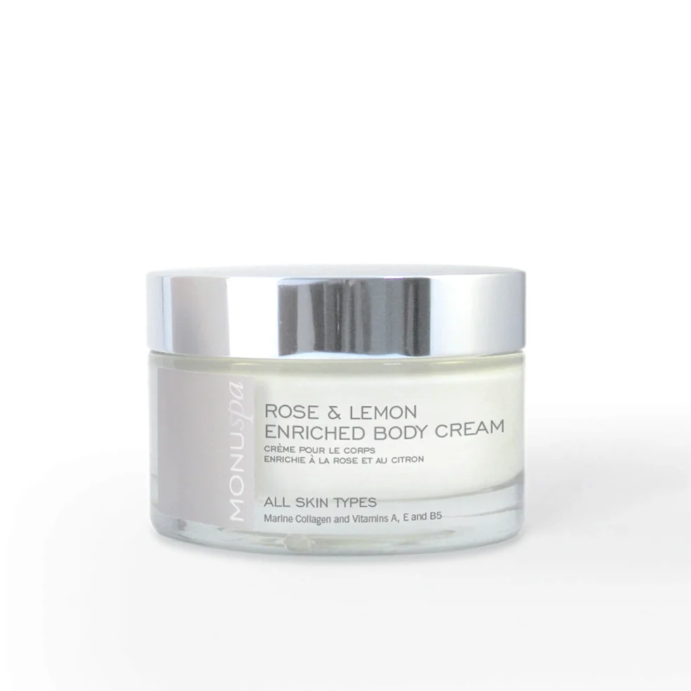 Крем для тела с экстрактом розы и лимона MONUspa Rose & Lemon Enriched Body Cream 180 мл Image 1