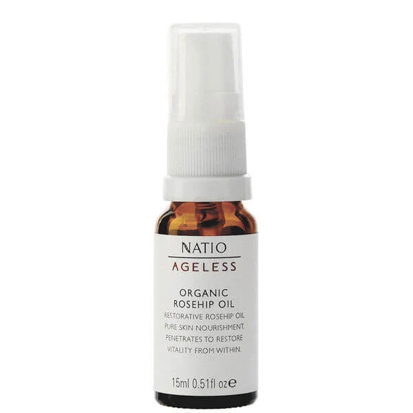 Розовое масло холодного отжима для борьбы с признаками старения Natio Ageless Rosehip Oil Cold Pressed 15 мл Image 1