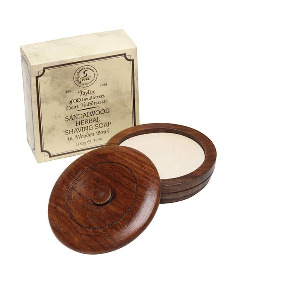 Деревянная миска и мыло для бритья Taylor of Old Bond Street Wooden Bowl Including Shaving Soap (100 г) Image 1