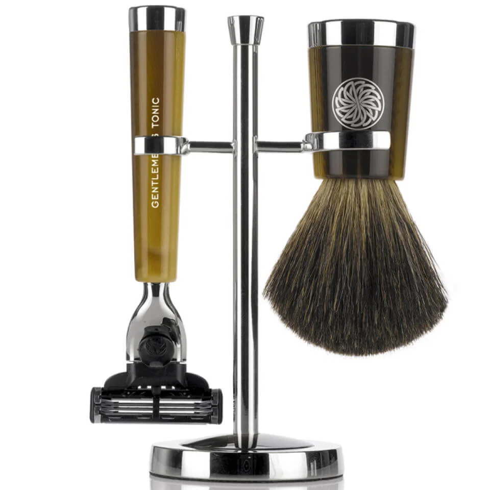 Набор аксессуаров для бритья Gentlemen's Tonic Savile Row Set - Horn Image 1