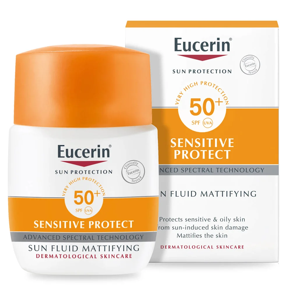 Eucerin® Sun Protection Sun Fluid Mattifying Face SPF50+ Very High (50ml) Image 1
