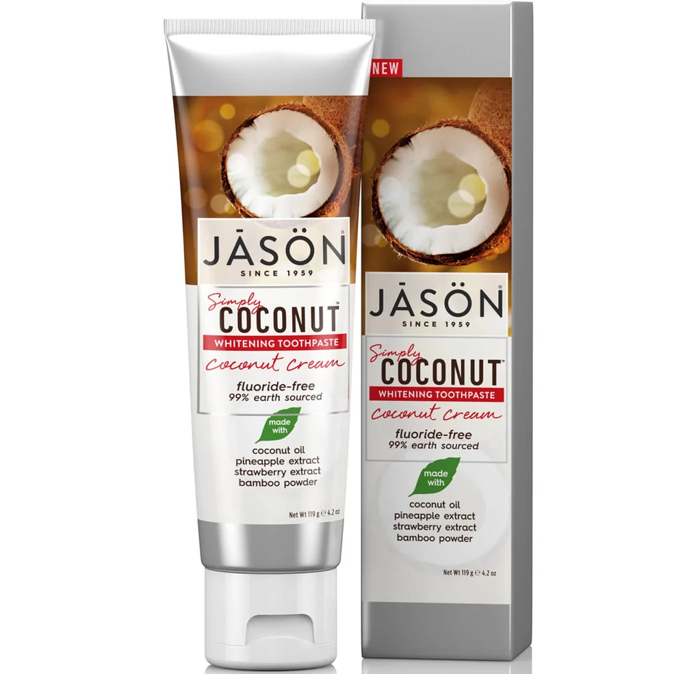 Отбеливающая зубная паста «Кокос» JASON Whitening Coconut Cream Toothpaste 119 г Image 1