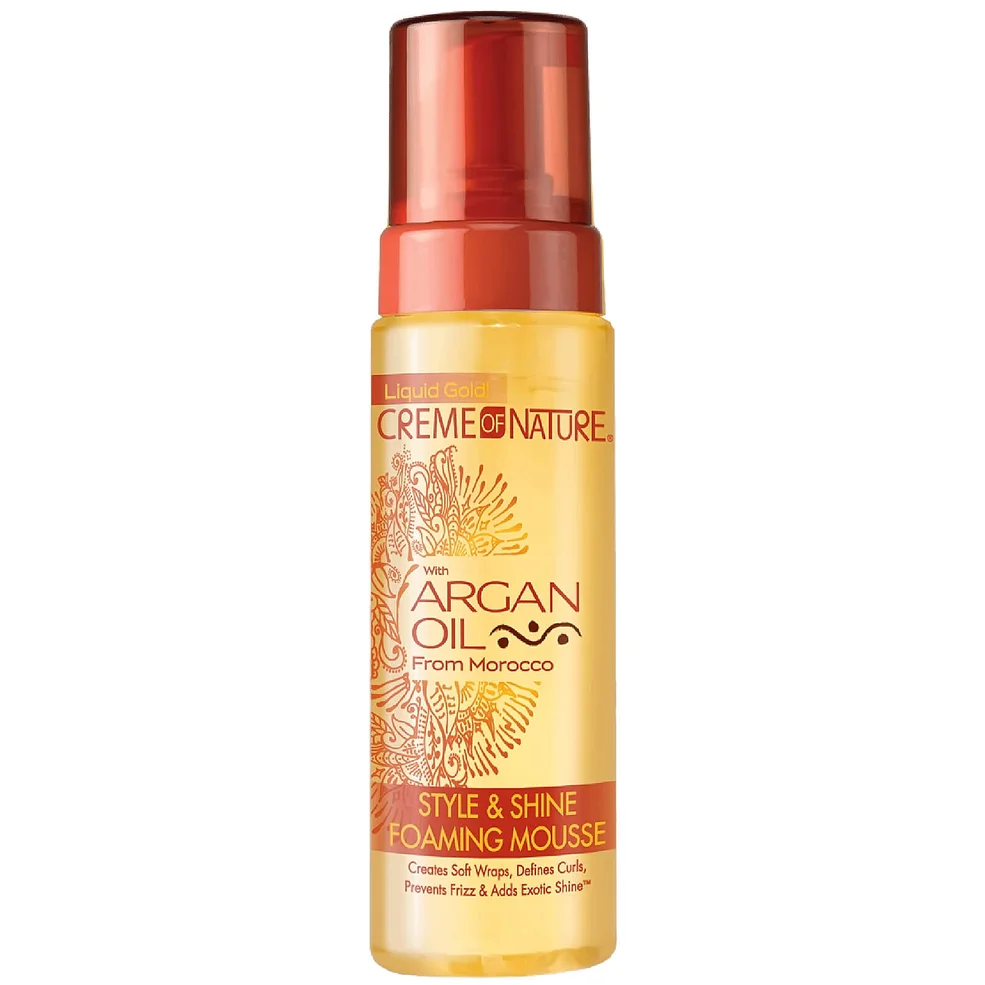 Crème of Nature Argan Oil Style & Shine Foaming Mousse 207ml Image 1