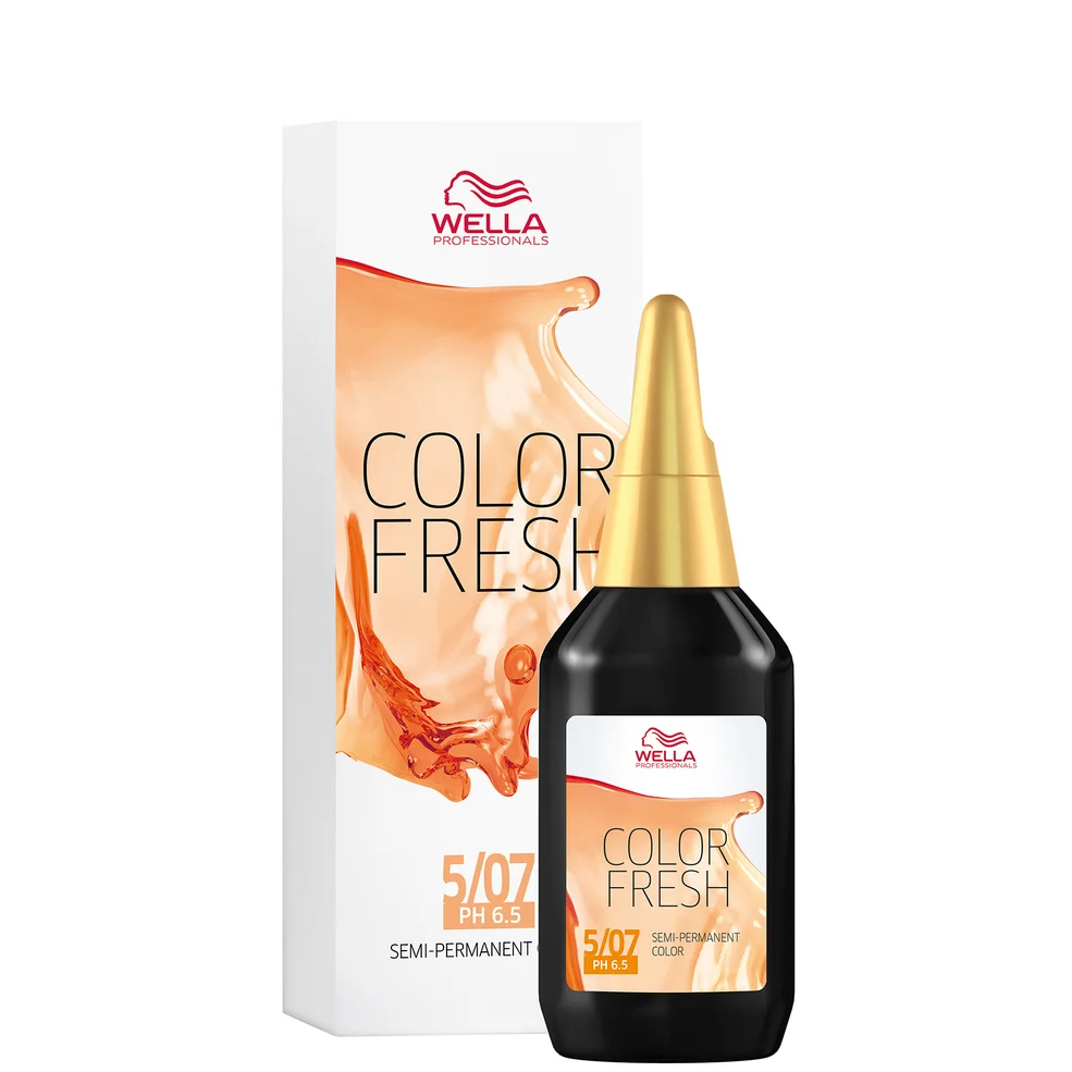 Wella Professionals Color Fresh Semi-Permanent Colour - 5/07 Natural Light Brown 75ml Image 1