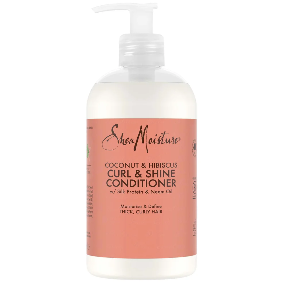 Shea Moisture Coconut & Hibiscus Curl & Shine Conditioner Кондиционер для волос 384мл Image 1