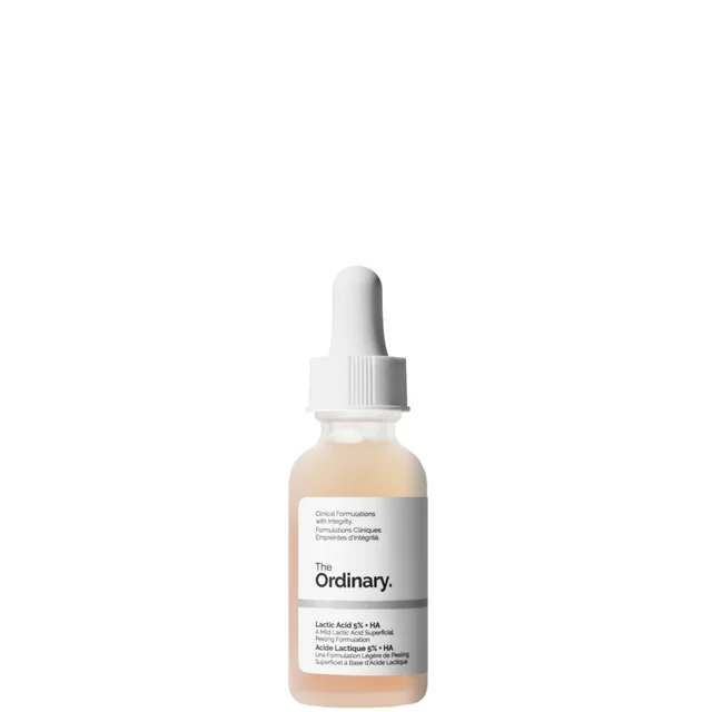Сыворотка-пилинг с молочной кислотой The Ordinary Lactic Acid 5% + HA 2% Superficial Peeling Formulation, 30 мл