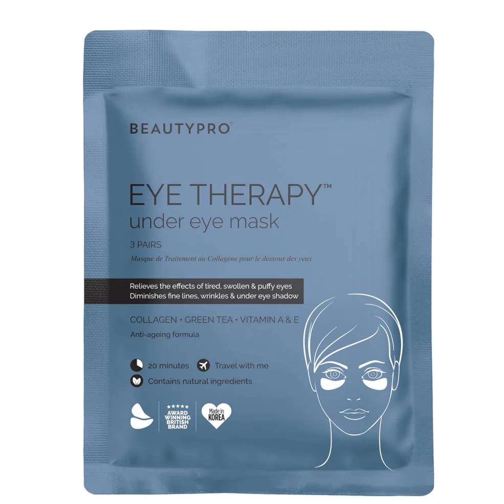 Маска для кожи вокруг глаз BeautyPro Eye Therapy Under Eye Mask with Collagen and Green Tea Extract (3 маски в упаковке) Image 1