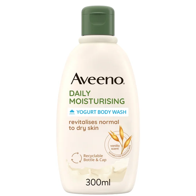 Увлажняющий гель для душа (ванильно-овсянный) Aveeno Daily Moisturising Body Wash - Vanilla and Oat 300 мл