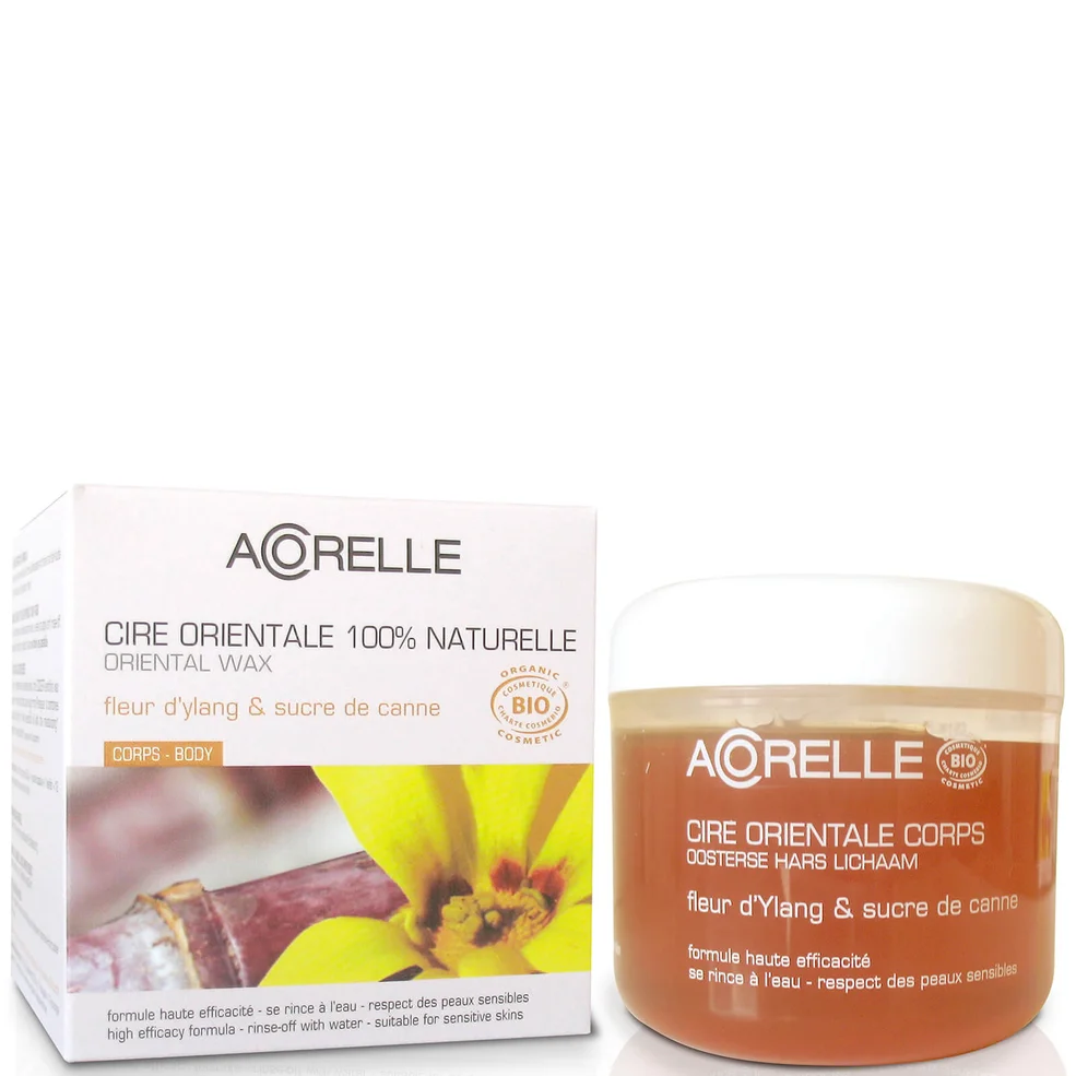 Сахарная паста для шугаринга и бумажные полоски Acorelle Ylang Ylang Flower and Sugar Cane Sugar Wax with Body Strips 300 г Image 1