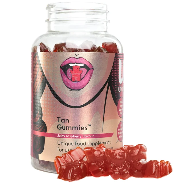 Веганская биодобавка для загара UTAN & Tone Tan Vegan Gummies (курс на 1 месяц)