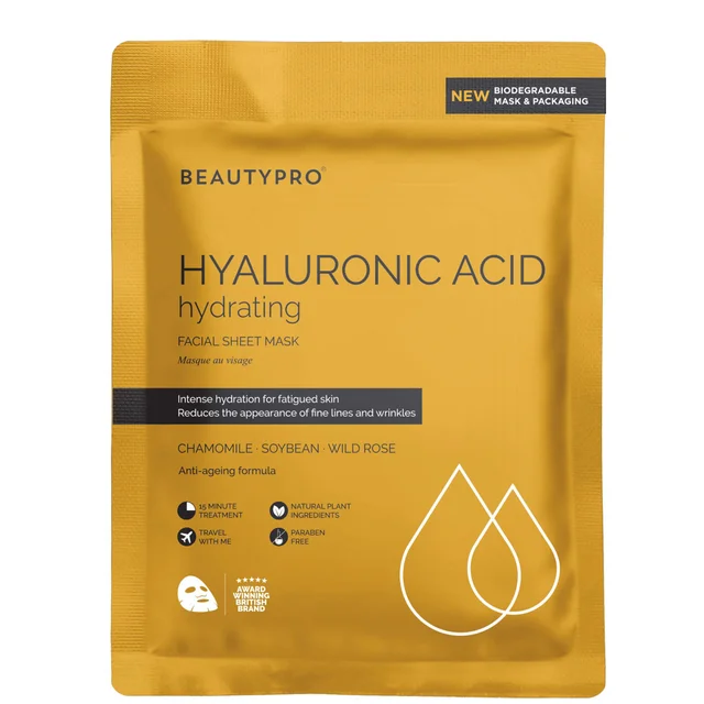 Увлажняющая термомаска из золотистой фольги BeautyPro THERMOTHERAPY Warming Gold Foil Mask 30 г