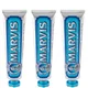 Набор Зубная паста «Морская мята» Marvis Aquatic Mint Toothpaste Bundle (3 х 85 мл)