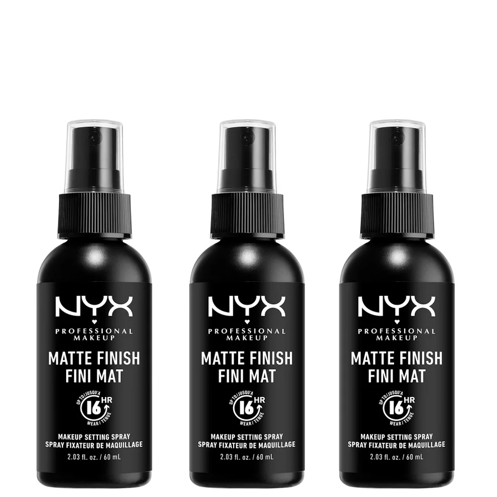Набор фиксирующих спреев для макияжа NYX Professional Makeup Matte Setting Spray, 3 шт Image 1