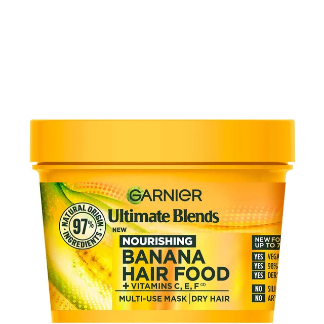 Маска для волос 3-в-1 Garnier Ultimate Blends Hair Food Banana 3-in-1 Dry Hair Mask Treatment, 390 мл
