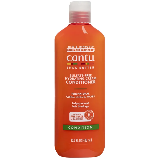 Бессульфатный кондиционер для волос Cantu Shea Butter for Natural Hair Sulfate-Free Hydrating Cream Conditioner, 400 мл