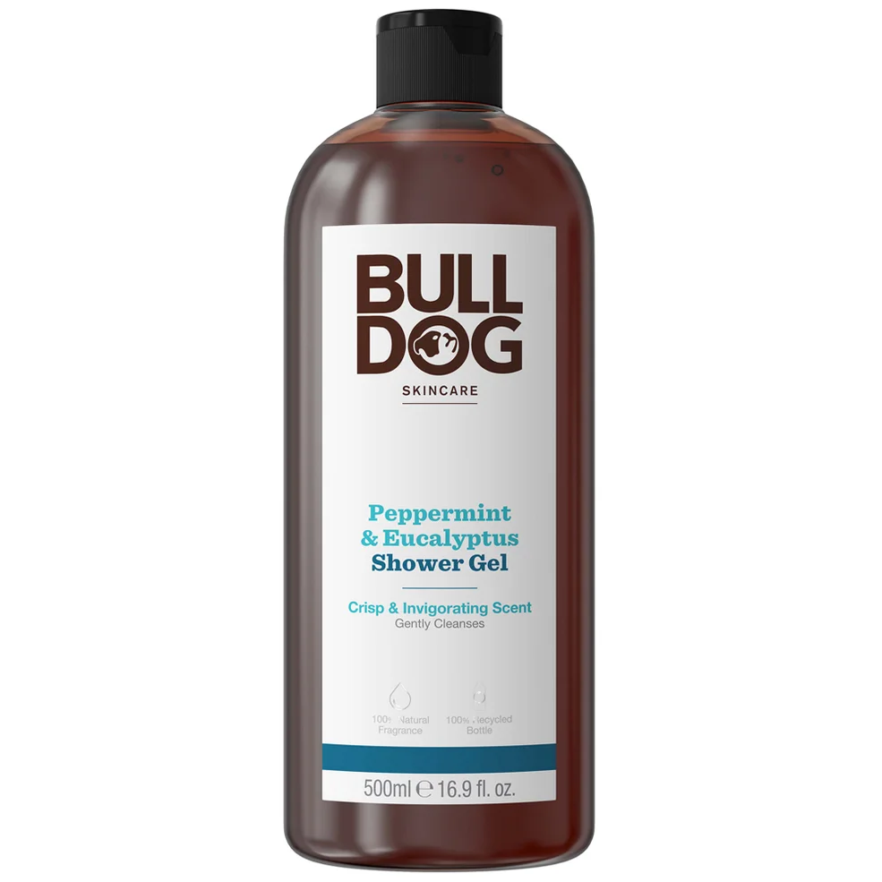 Bulldog Peppermint & Eucalyptus Shower Gel 500ml Image 1