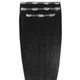 Beauty Works Deluxe Clip-In Hair Extensions 18 Inch - Jetset Black 1