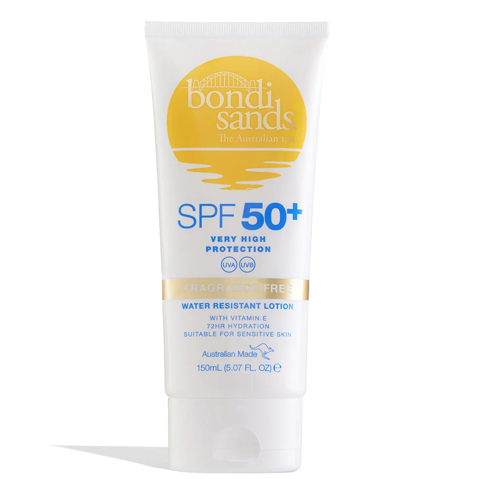 Bondi Sands Sunscreen Lotion SPF50+ - Fragrance Free 150ml Image 1