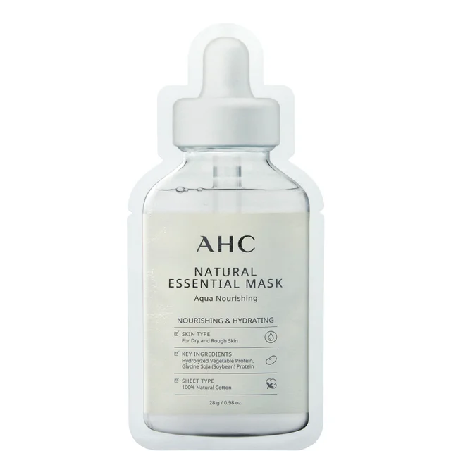 AHC Natural Essential Face Mask Hydrating and Nourishing for Tired Skin