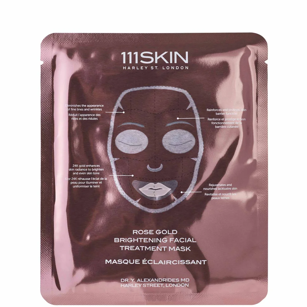111SKIN Rose Gold Brightening Facial Treatment Mask Box Image 1