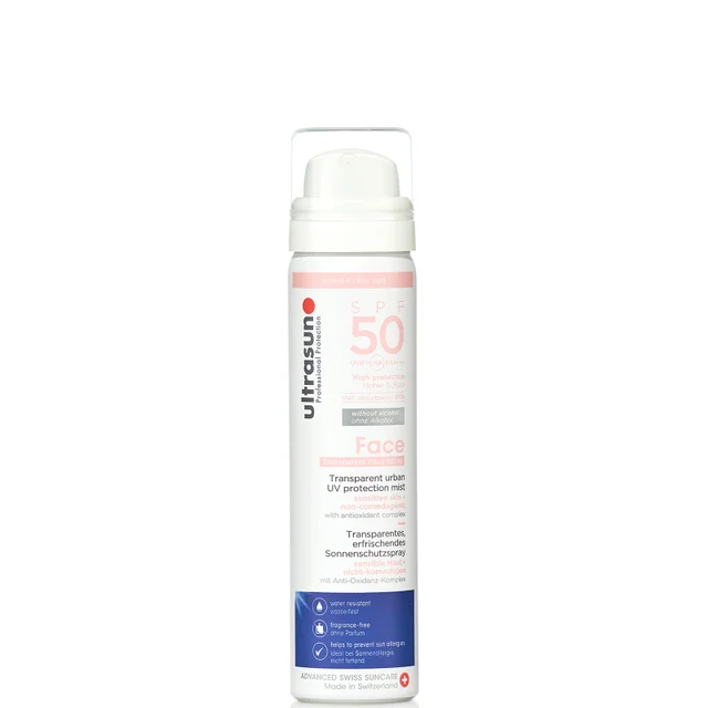 Мист для лица и кожи головы Ultrasun SPF50 UV 75 мл