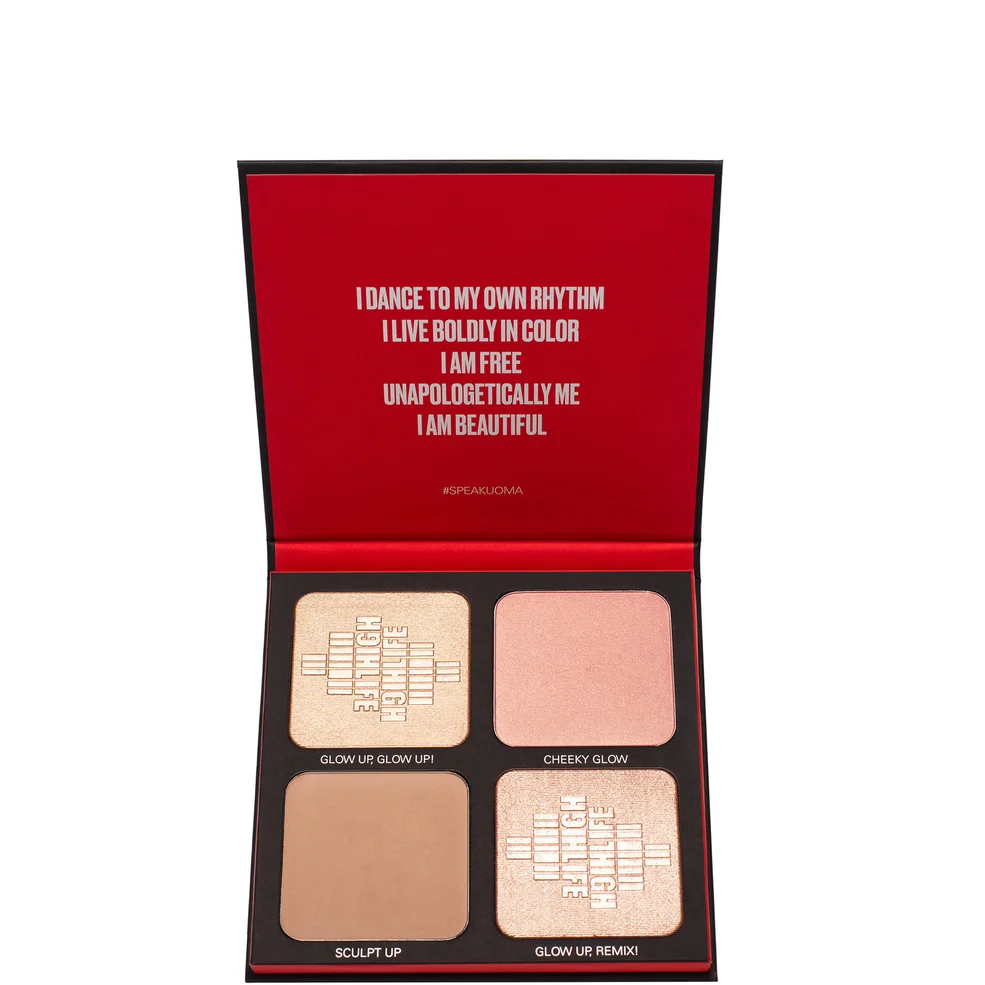 Палетка для макияжа лица UOMA Highlife Highlighter and Contour Face Palette, оттенок - Vol 2 Light - Medium Image 1