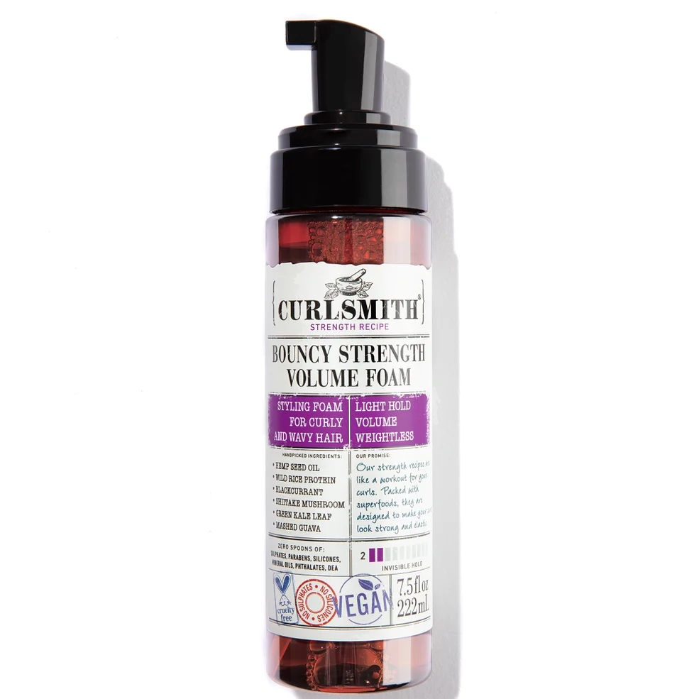 Пенка для увеличения объема кудрявых волос Curlsmith Bouncy Strength Volume Foam, 222 мл Image 1