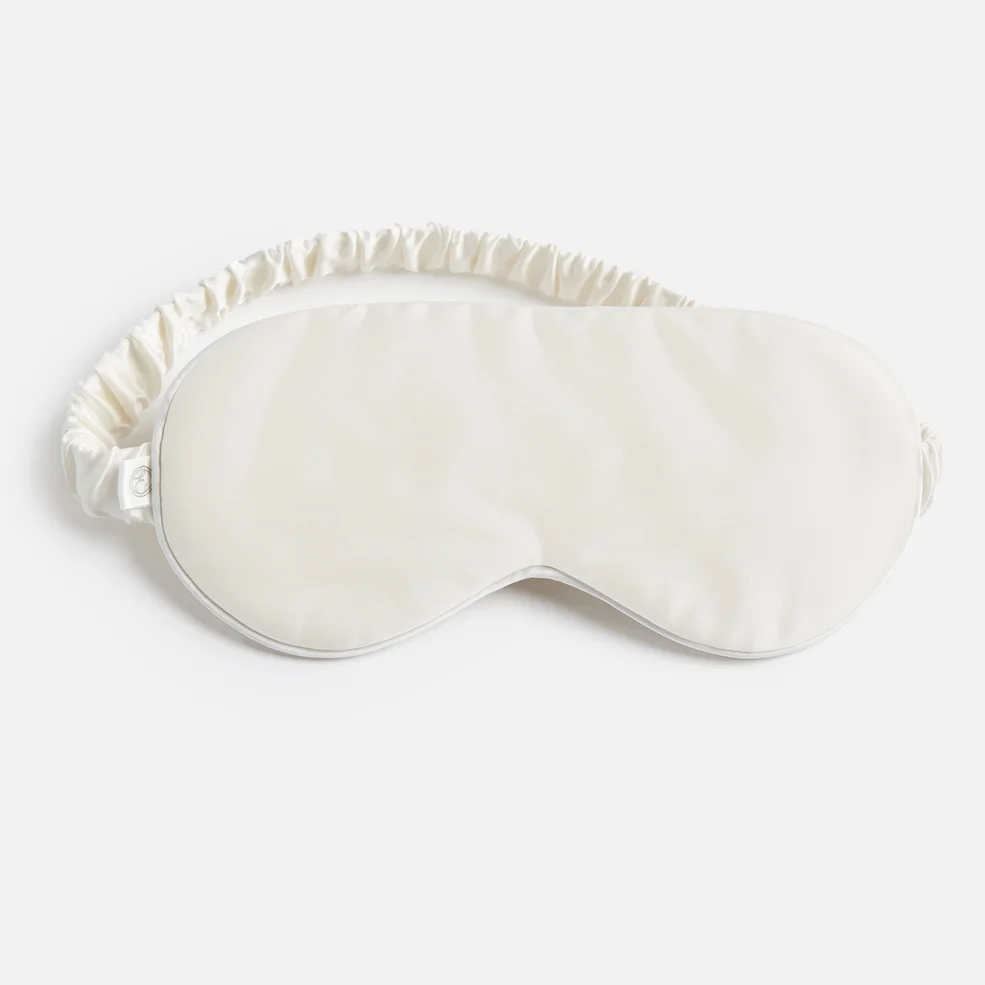 ESPA Home Silk Eye Mask - Pearl White Image 1