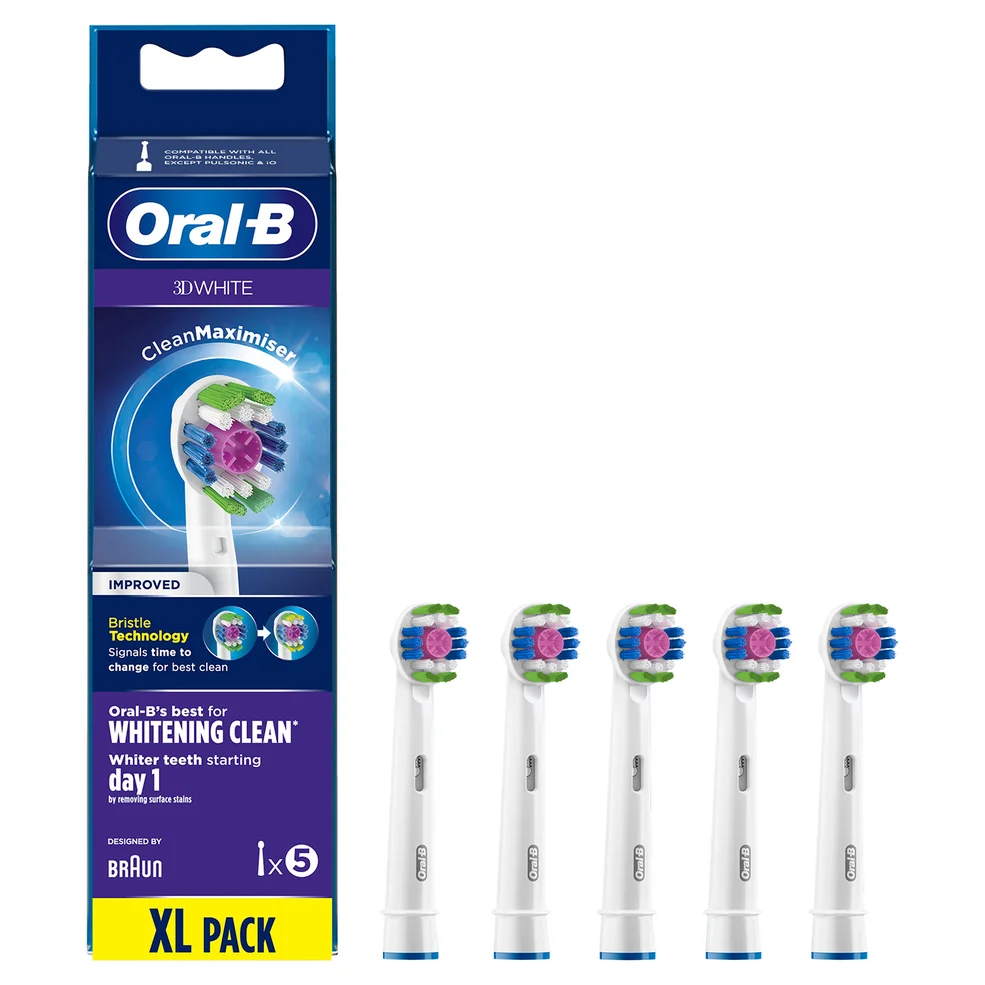 Насадка для электрической щетки Oral-B 3D White с системой Clean Maximiser, 5 шт Image 1