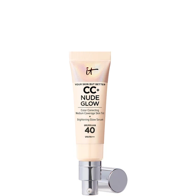 IT Cosmetics CC+ and Nude Glow Lightweight Foundation and Glow Serum with SPF40 32ml (Various Shades)