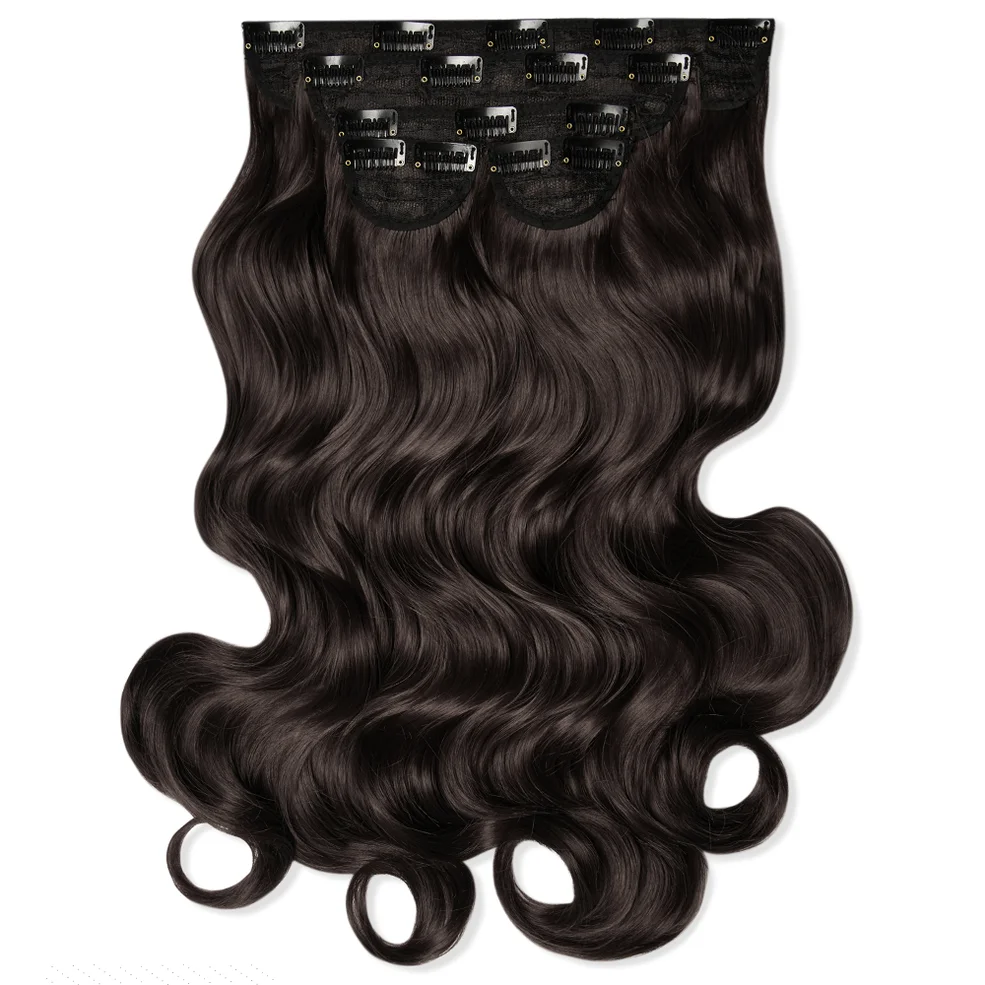 LullaBellz Super Thick 22" 5 Piece Curly Clip In Extensions (Various Shades) Image 1