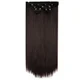 LullaBellz Super Thick 22" 5 Piece Straight Clip In Extensions Dark Brown