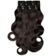 LullaBellz Ultimate Half Up Half Down 22" Curly Extension and Pony Set Dark Brown