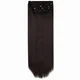 LullaBellz Ultimate Half Up Half Down 22" Straight Extension and Pony Set Dark Brown