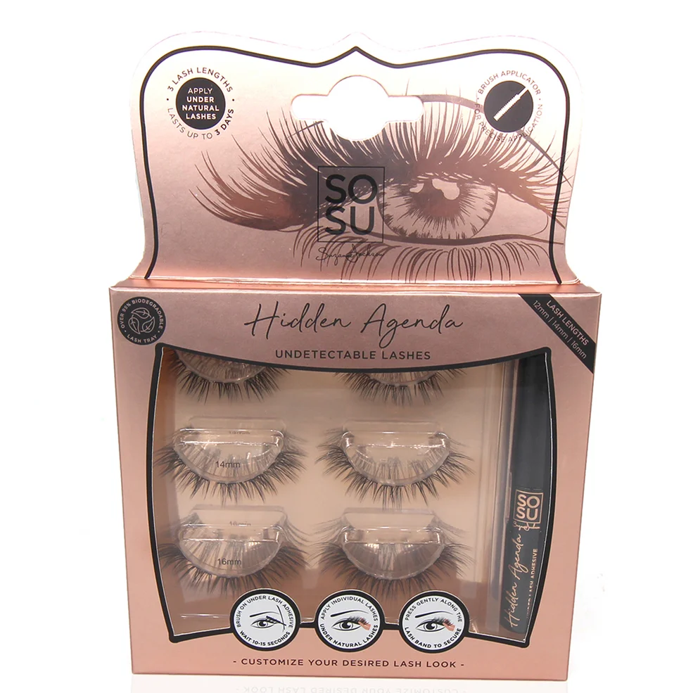 SOSU Cosmetics Hidden Agenda Undetectable Lashes Longer Lengths Image 1