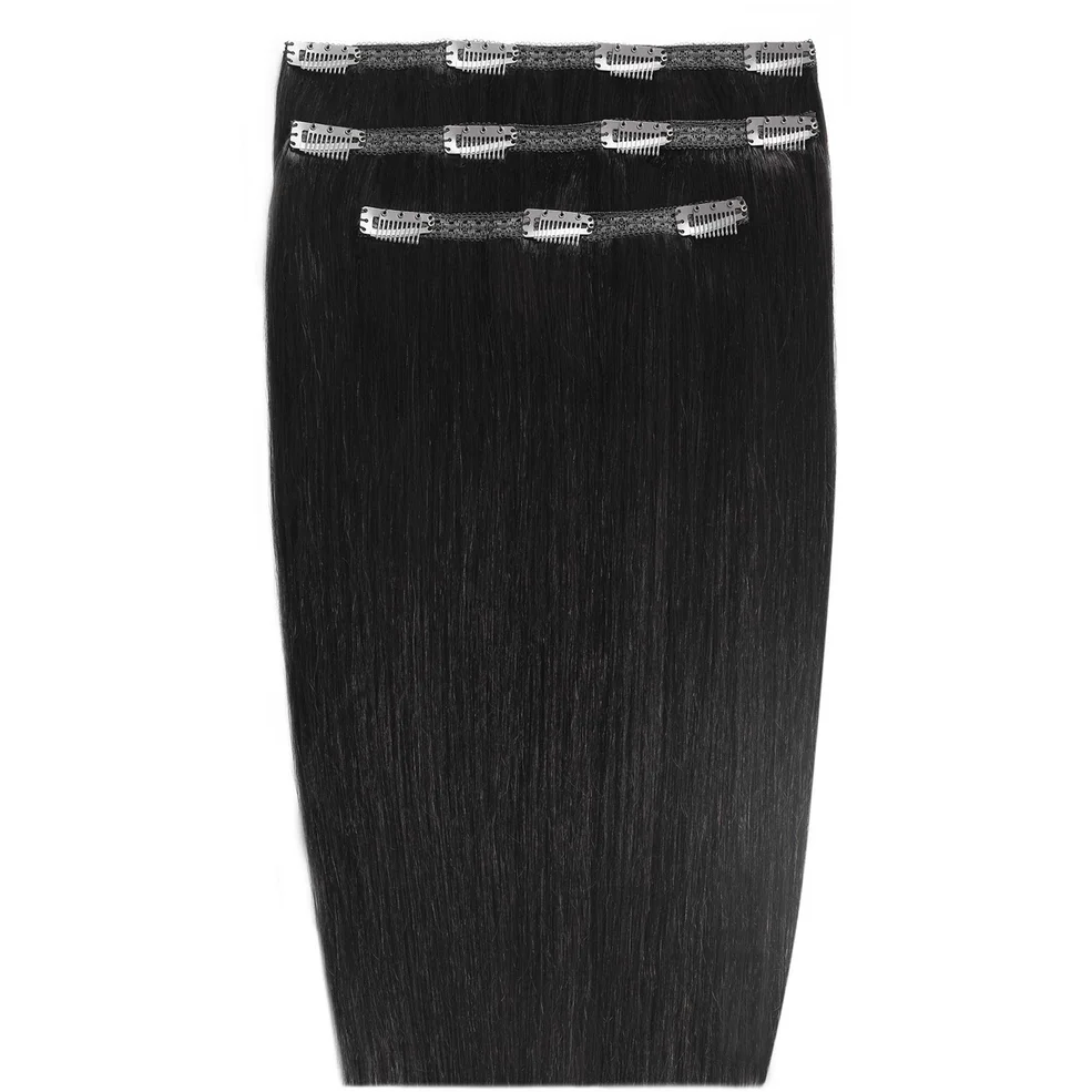 Beauty Works Deluxe Clip Ins 20 Inch - Jet Set Black Image 1