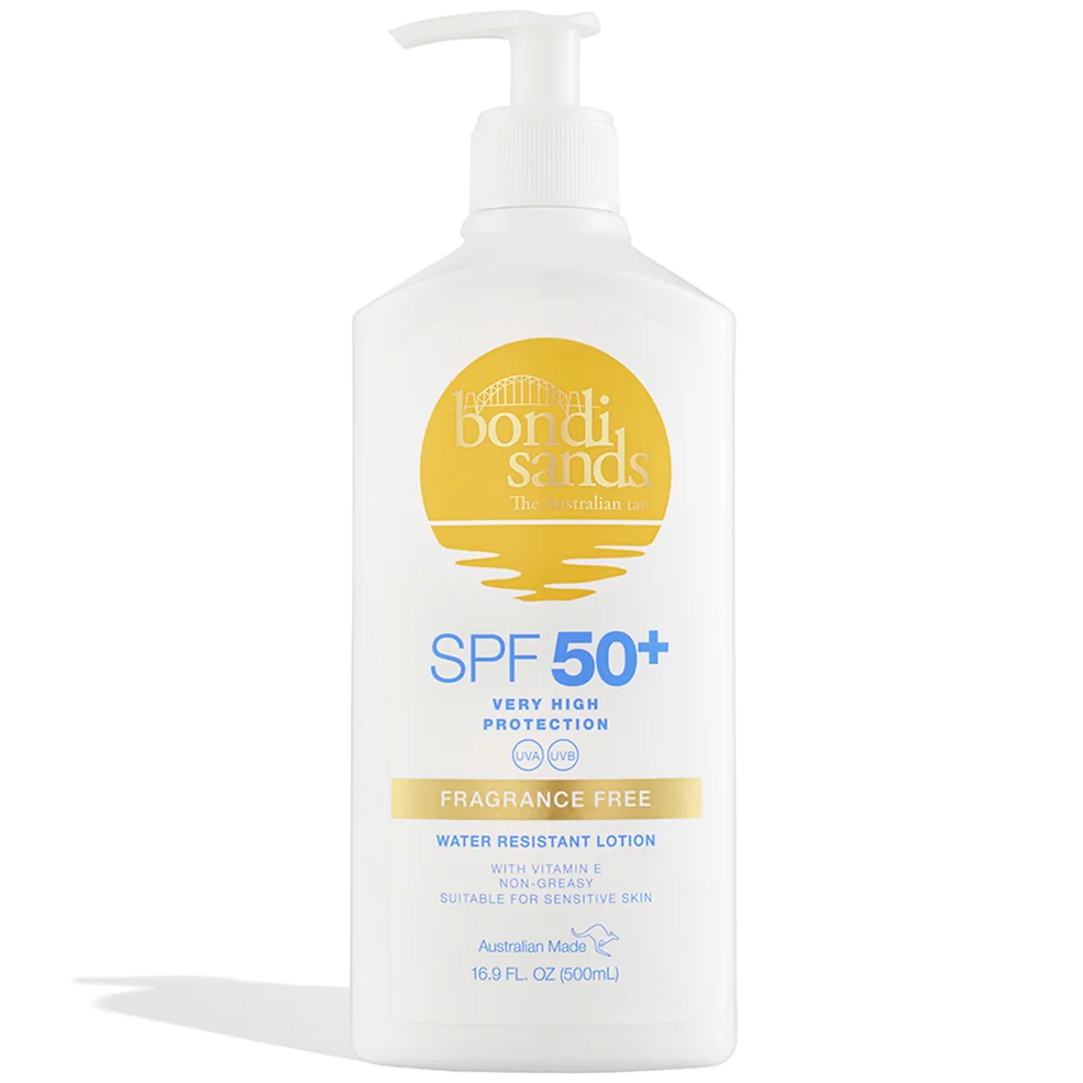 Bondi Sands SPF 50+ Fragrance Free Sunscreen Lotion Pump Pack 500ml Image 1