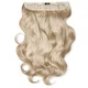 LullaBellz Thick 20 1-Piece Curly Clip in Hair Extensions - Dark Brown