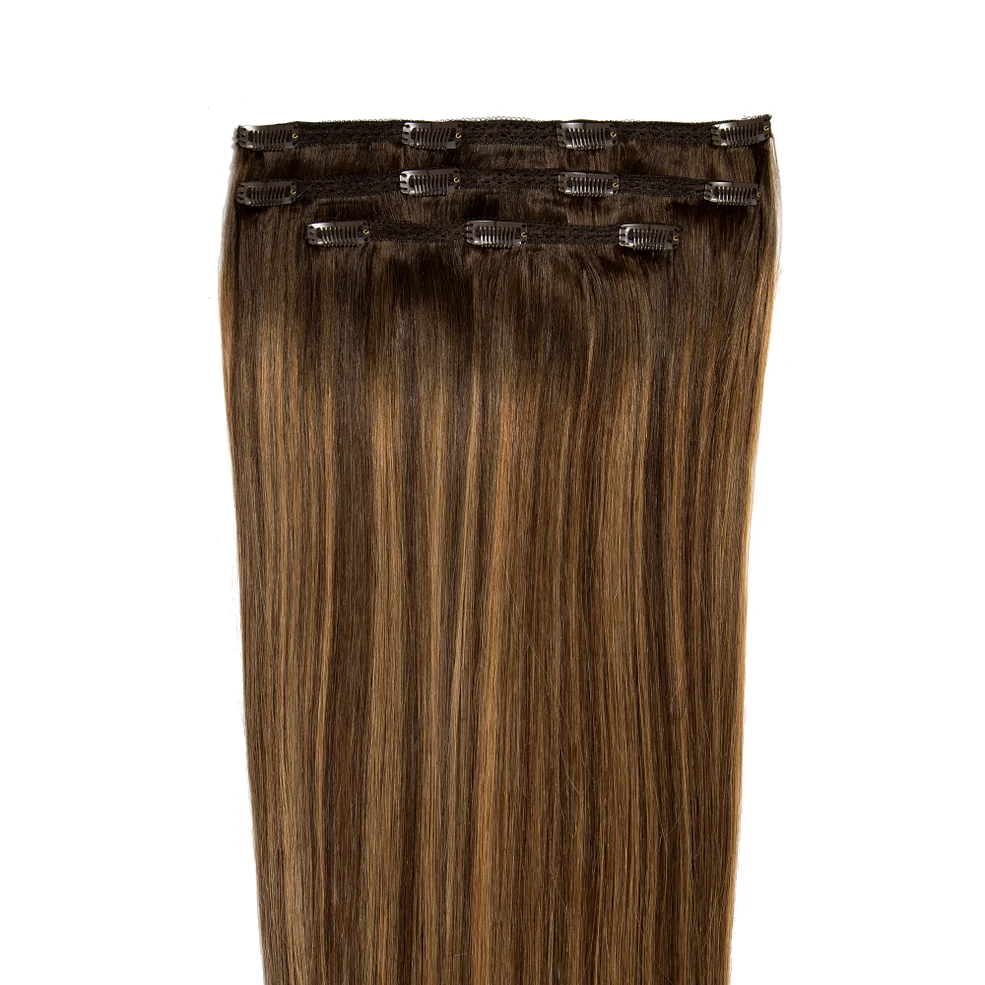 Beauty Works Deluxe Clip-in 16 Inch Extensions - Brond'mbre Image 1