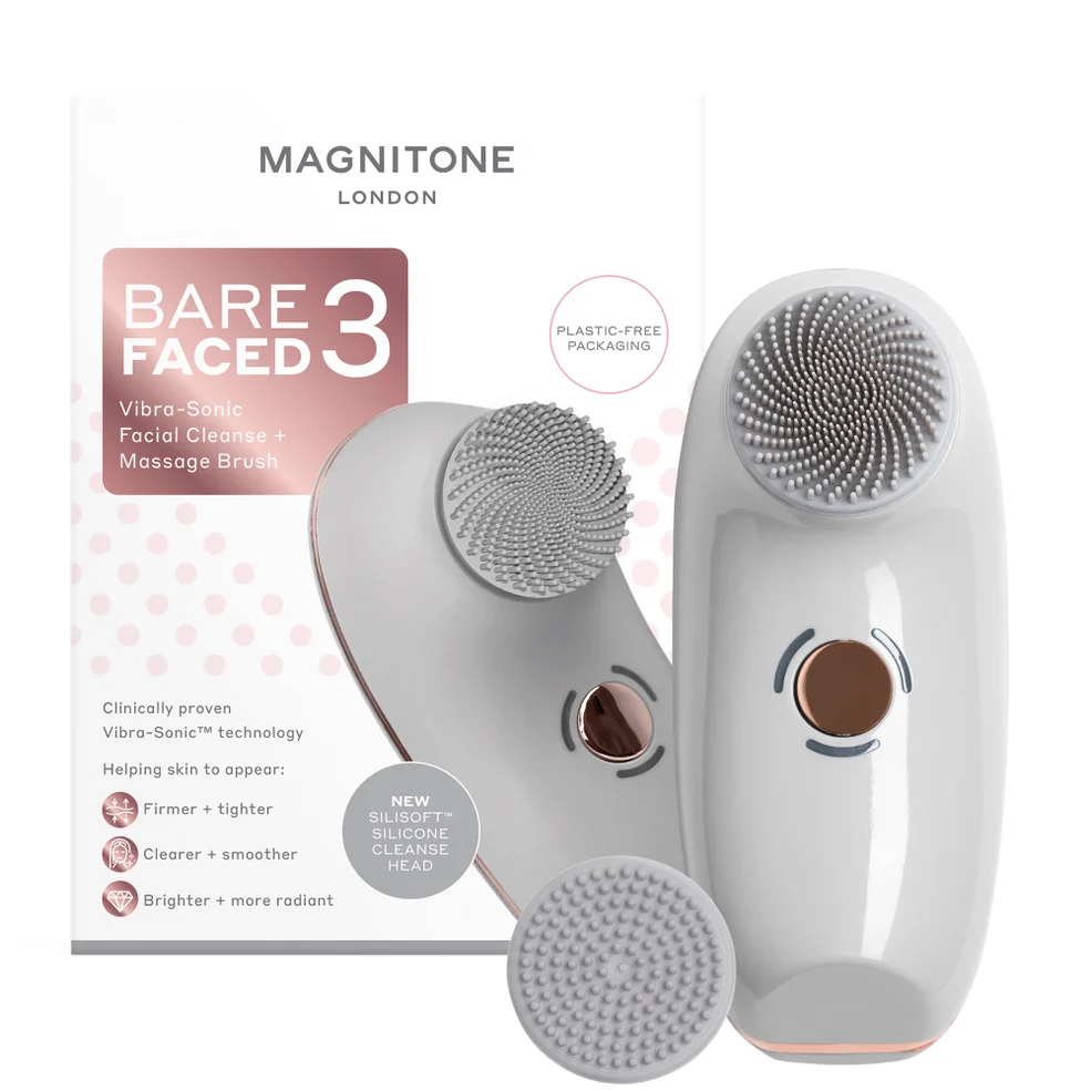 MAGNITONE BareFaced3 Vibra-Sonic Cleanse and Massage Brush Image 1