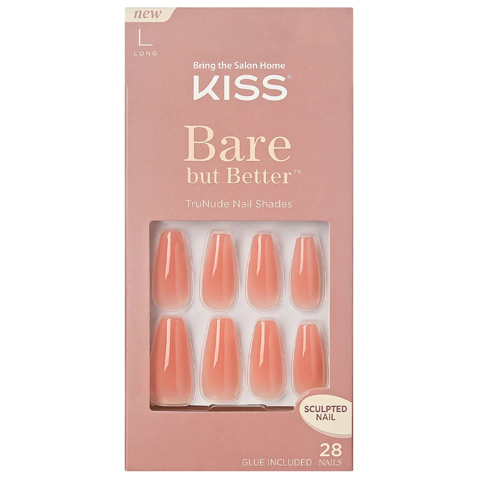 Kiss Bare But Better Nails - Nude Glow Image 1