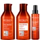 Redken Frizz Dismiss Shampoo, Conditioner and Hair Serum Routine for Smoothing Frizzy Hair